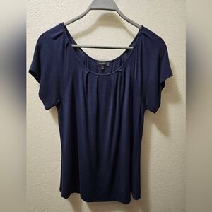 The LIMITED Navy Blue Dress Top